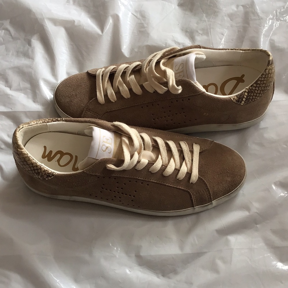 Sam Edelman Brown/Tan Aubrie Sneakers US 7